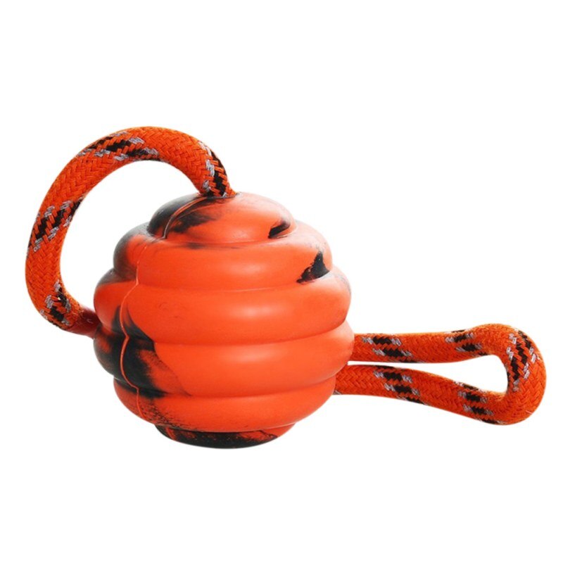 Pet Dogs Training Toy Natural Rubber Ball On Rope For Reward Fetch Play Interactive Funny Dog Toy Dog Training Supplies - Image 2