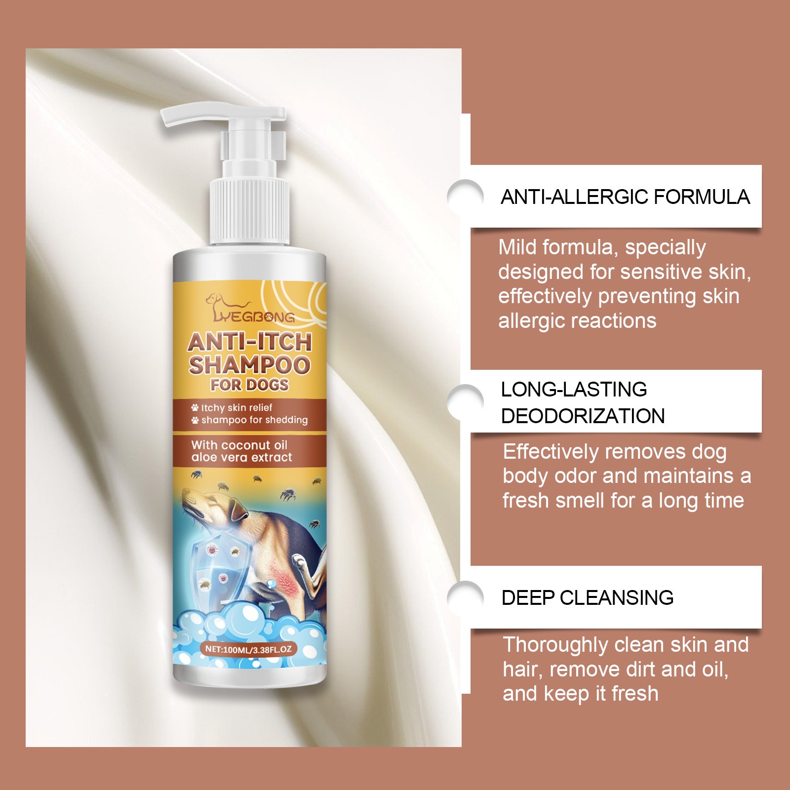 Dog Shampoo for Gentle Cleaning and Nourishing Soft Fur - Image 5